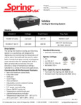 Spring USA Solstice Dual Hot / Cold System Specsheet