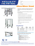 New Age Industrial Slicer/Mixer Stand Specsheet