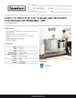 Steelton Metal Products 522EBTKD3048D Specsheet Steelton Metal Products 522EBTKD3048D Specsheet