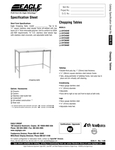 Eagle Group Open Base Chopping Table Eagle Group Open Base Chopping Table