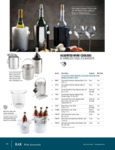 TableCraft Assorted Wine Coolers Spec Sheet TableCraft Assorted Wine Coolers Spec Sheet