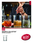 TableCraft Waverly Collection Glass Mixing Glasses Spec Sheet