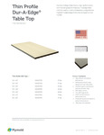 Tables_TPD Specs