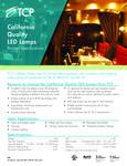 TCP California Quality LED Lamps SpecSheet