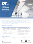 TCP HDT Series Backlit Troffer Luminaires SpecSheet