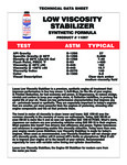 Lucas Oil Low Viscosity Stabilizer Specs Lucas Oil Low Viscosity Stabilizer Specs