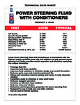 Lucas Oil Power Steering Fluid Specs