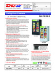 Turbo Air Refrigeration Specsheet Turbo Air Refrigeration Specsheet