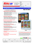 Turbo Air Refrigeration Specsheet Turbo Air Refrigeration Specsheet