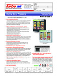 Turbo Air Refrigeration Specsheet