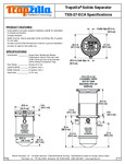 Thermaco Trapzilla TSS-27-ECA SpecSheet Thermaco Trapzilla TSS-27-ECA SpecSheet