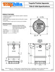 Thermaco Trapzilla TSS-27-SSA SpecSheet Thermaco Trapzilla TSS-27-SSA SpecSheet