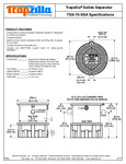 Thermaco Trapzilla TSS-70-SSA SpecSheet Thermaco Trapzilla TSS-70-SSA SpecSheet