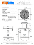 Thermaco Trapzilla TSS-95-ECA-6 SpecSheet Thermaco Trapzilla TSS-95-ECA-6 SpecSheet
