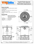 Thermaco Trapzilla TSS-95-SSA-6 SpecSheet Thermaco Trapzilla TSS-95-SSA-6 SpecSheet