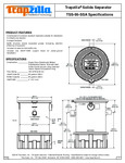 Thermaco Trapzilla TSS-95-SSA SpecSheet Thermaco Trapzilla TSS-95-SSA SpecSheet