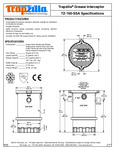 Thermaco Trapzilla TZ-160-SSA SpecSheet Thermaco Trapzilla TZ-160-SSA SpecSheet