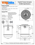 Thermaco Trapzilla TZ-600-6 SpecSheet