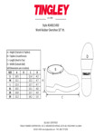 Tingley Work Rubber Overshoe 10in Ht Overshoe Specsheet 1400