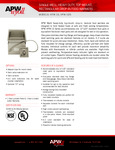 APW Wyott HFW-1D Spec Sheet