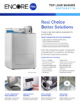 ENCORE PRO 2.9 CU. FT. 27" TOP LOAD COMMERCIAL WASHER ENCORE PRO 2.9 CU. FT. 27" TOP LOAD COMMERCIAL WASHER