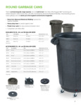 Toter Atlas Round Trash Cans Toter Atlas Round Trash Cans