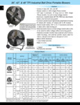 TPI PB and PBS Belt Drive Specsheet TPI PB and PBS Belt Drive Specsheet