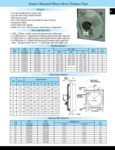 TPI Venturi Mounted Direct Drive Exhaust Fan Specsheet