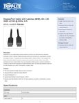 Tripp Lite P580006 Display Cable Specsheet