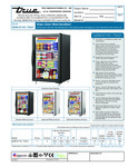 True GDM-07-HC-TSL01 Spec Sheet True GDM-07-HC-TSL01 Spec Sheet