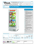 True GDM-12F-HC~TSL01 Spec Sheet True GDM-12F-HC~TSL01 Spec Sheet