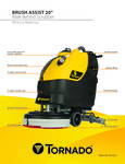 TORNADO TS120-S45-U FLOOR SCRUBBER BD20/11L BRUSH ASSIST (NO BATTERIES) Spec