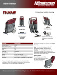 Minute Man Tsunami Sell Sheet T16WD, T16W