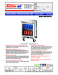 Turbo Air Refrigeration MUR-20SG-N6 Undercounter Refrigerator Specsheet