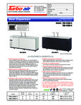 Turbo Air TBD-4SDD_SBD-N Specsheet Turbo Air TBD-4SDD_SBD-N Specsheet