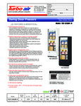 Turbo Air TGF-23SDH-N Specsheet Turbo Air TGF-23SDH-N Specsheet