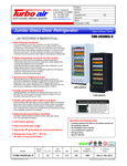 Turbo Air TJMR-30SDB-N and TJMR-30SDW-N SpecSheet