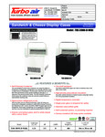 Turbo Air TOS-30NN-D-WB Specsheet Turbo Air TOS-30NN-D-WB Specsheet