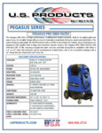 USP Pegasus Pro 500H Spec Sheet USP Pegasus Pro 500H Spec Sheet