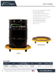 Valley Craft Drum Dolly Spec Sheet