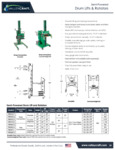 Valley Craft Drum Lifts & Rotators Spec Sheet Valley Craft Drum Lifts & Rotators Spec Sheet