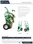 Valley Craft Heavy Duty Nursery Hand Truck Spec Sheet Valley Craft Heavy Duty Nursery Hand Truck Spec Sheet
