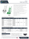 Valley Craft Pallet Hand Truck Spec Sheet Valley Craft Pallet Hand Truck Spec Sheet
