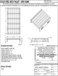 Vestil Solid Steel Deck Pallet Specsheet