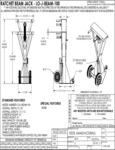 Vestil LO-J-BEAM-100 Spec Sheet