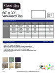 Grosfillex Vanguard 60 x 30 Table Top Specs