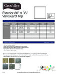 Grosfillex 36" x 36" Exterior Vanguard