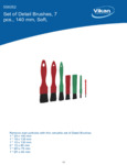Vikan 556052 Spec Sheet Vikan 556052 Spec Sheet