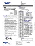 Spec Sheet Spec Sheet