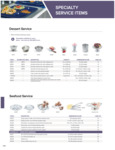 Vollrath Seafood Supreme Stainless Steel Server Spec Sheets 